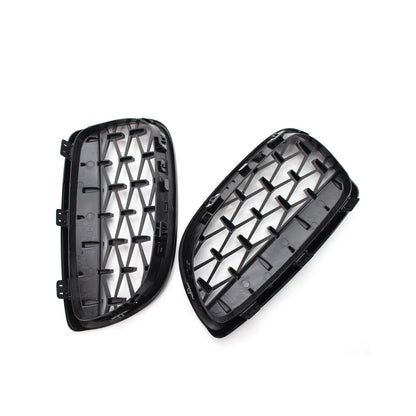 2PCS Front Kidney Grill Diamond Grille For BMW 3 Series E92 2006-10 E93 2007-10