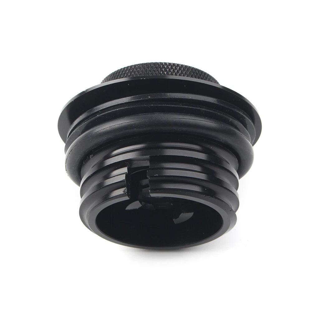 Fuel Tank Cover Flush Pop Up Reservoir Gas Cap Vented Fit Harley Davidson Black