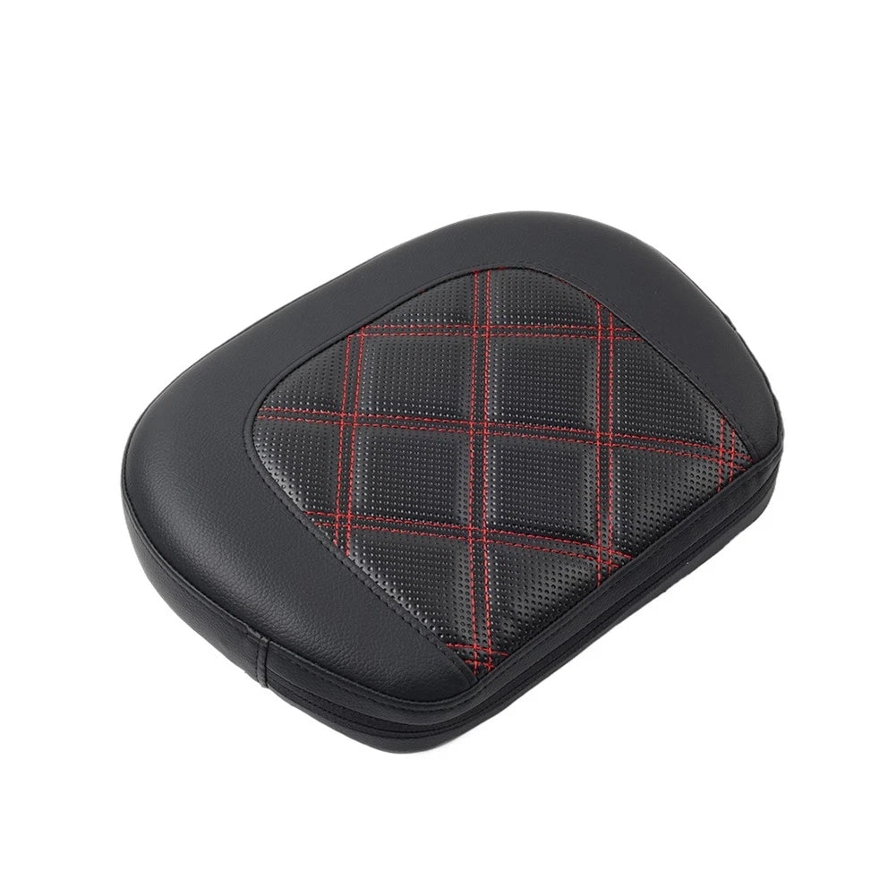 Red Stitching Passenger Sissy Bar Backrest Pad Bracket For Harley Street Glide