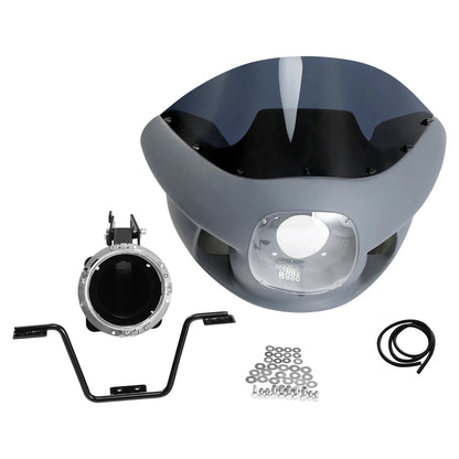 Headlight Upper Fairing Cowl Mount For Harley Softail Low Rider Street Bob 18-Up