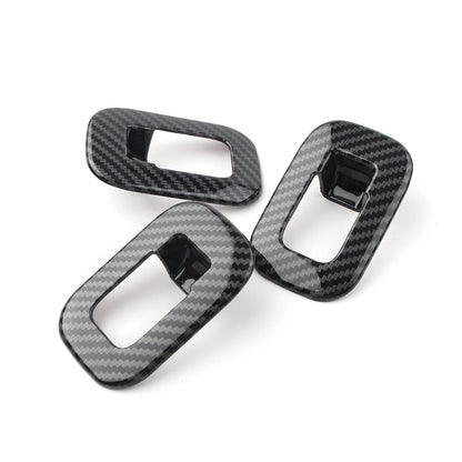 Carbon fiber Door Window Switch Cover Trims For 2019 Mercedes-Benz A-Class