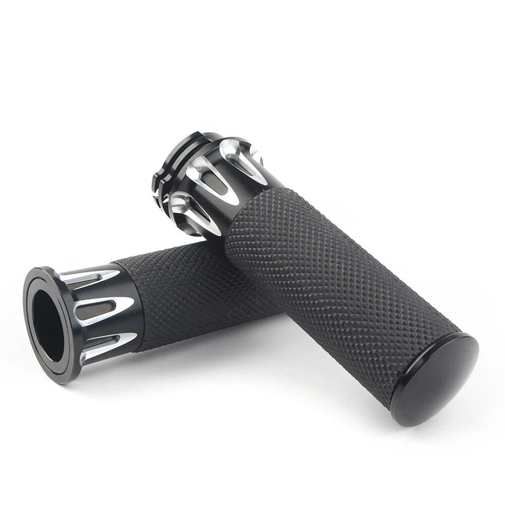 1'' Handle Bar Hand Grip For Harley Touring Street Glide Softail Dyna TU5 2pcs