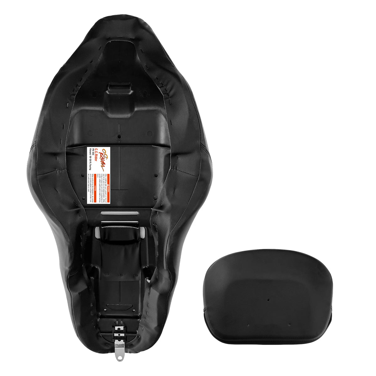 Driver Passenger Seat & Backrest Pad For Harley Touring Road King Glide 09-23 22