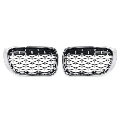 1 Pair Front Bumper Kidney Grille For BMW X3 F25 X4 F26 2014-2017