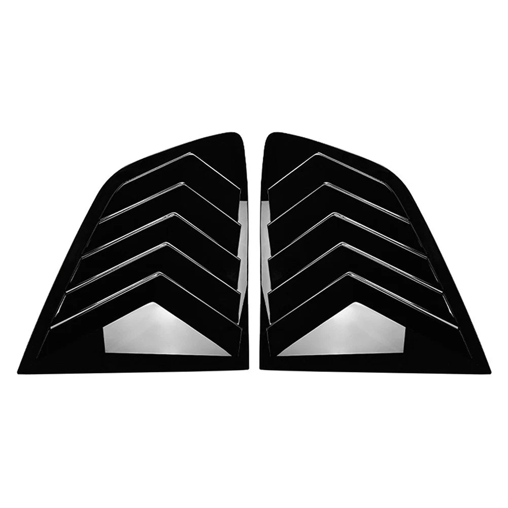 Glossy Black Rear Window Louver Shutter Cover Trim For BMW X3 IX3 G01 2018-2024