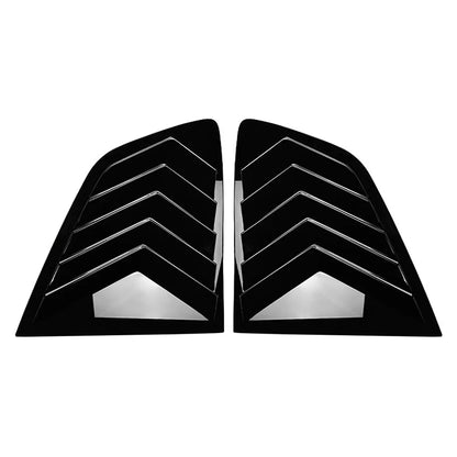 Glossy Black Rear Window Louver Shutter Cover Trim For BMW X3 IX3 G01 2018-2024