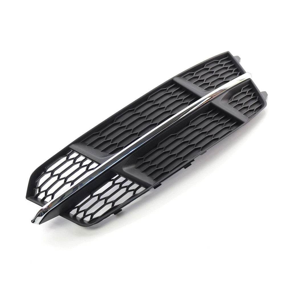 Black Chrome Front Right Bumper Lower Side Grille For Audi A6 C7 2014-18 Right