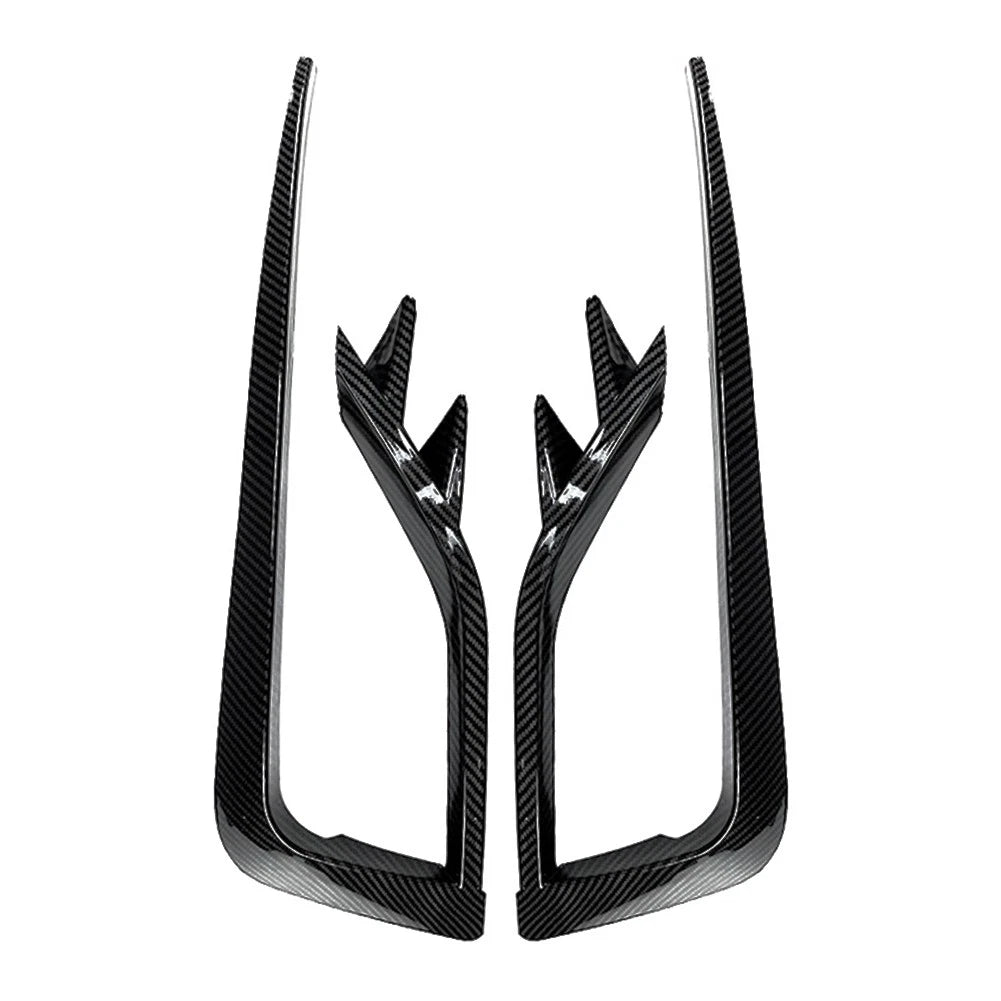 Carbon fiber Fog Light Lamp Cover Bumper Grille Trim For VW Golf MK7.5 2017-2019
