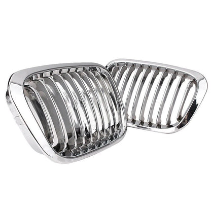 Chrome Front Kidney Grille For BMW E46 4D Sedan 320i 323i 325i 328i 330i 98-2001