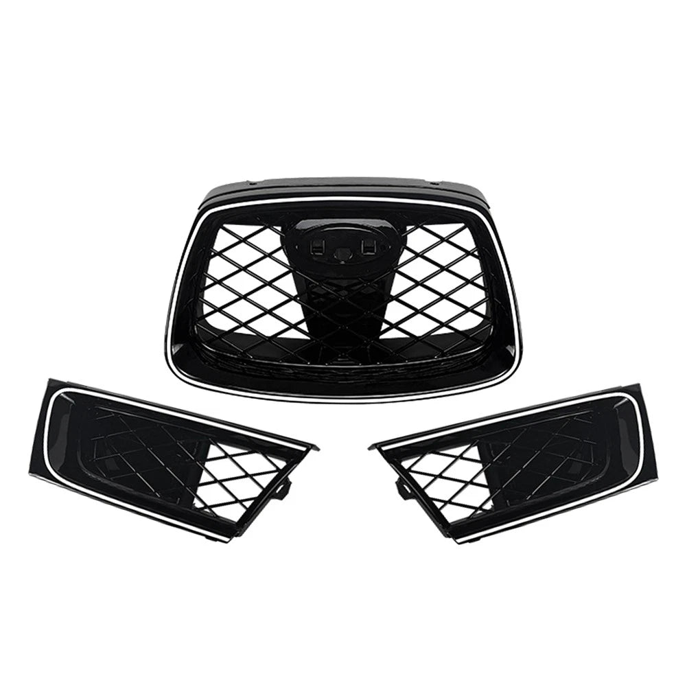 Front Bumper Upper Hood Kidney Grille With Light For Subaru Impreza 9th WRX STI