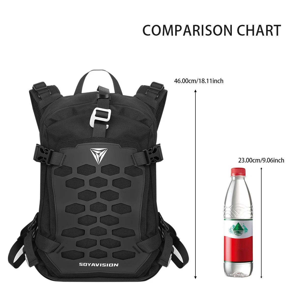 Motorcycle Backpack Waterproof Helmet Luggage Backpack Bag Men Accessories Black