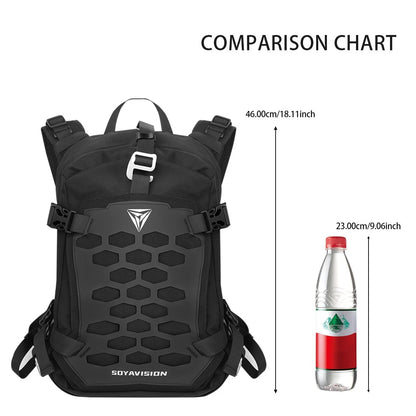 Motorcycle Backpack Waterproof Helmet Luggage Backpack Bag Men Accessories Black