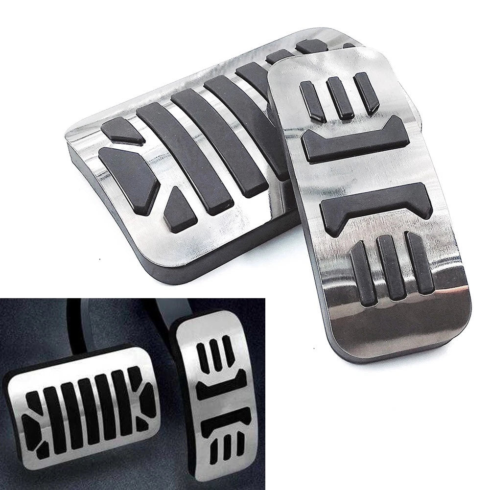 Stainless Steel Car Brake Gas Pedals Protection Cover Fit Jaguar XE XF XJ XJL