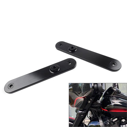 Front Turn Signal Relocation Mount For Harley Electra Street Glide Road King Blk