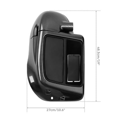 Carbon Fiber Lower Vented Fairing Glove Box For Harley Touring Road King 2014-Up