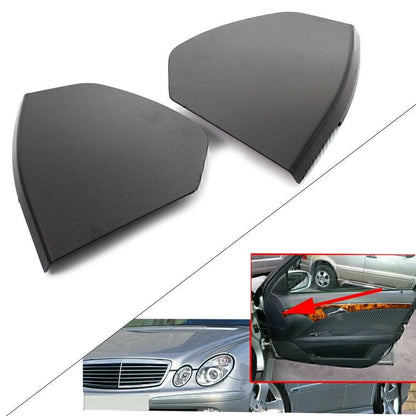 For Mercedes Benz E-Class W211 Front Door Upper Cover Trim Black Pair