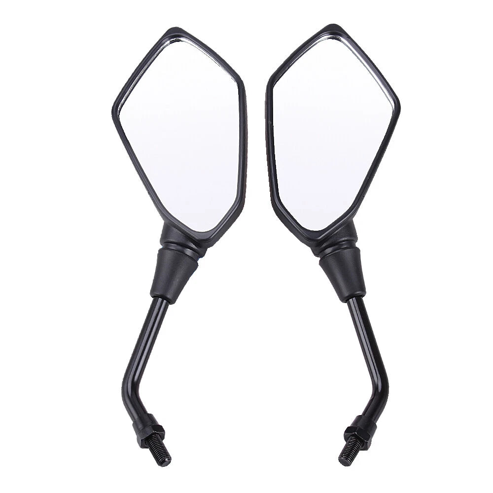 Black Motorcycle Side Mirrors For Kawasaki KLR650 KLX250 KLX250S KLX300R KLX450R