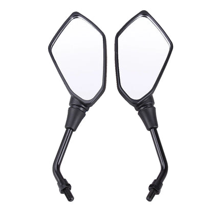 Black Motorcycle Side Mirrors For Kawasaki KLR650 KLX250 KLX250S KLX300R KLX450R