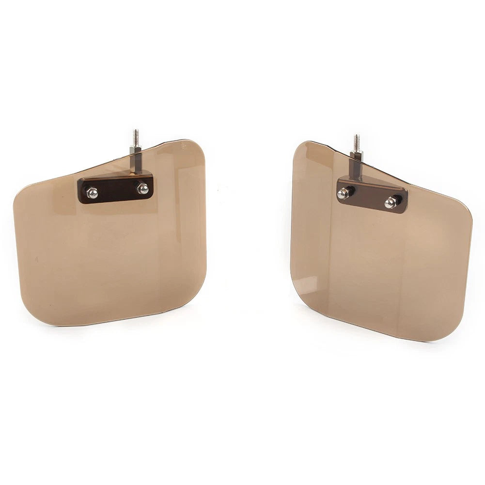 Air Wing Windshield Deflector Mirror Mount For Honda GL1800 F6B Motorcycle Tan
