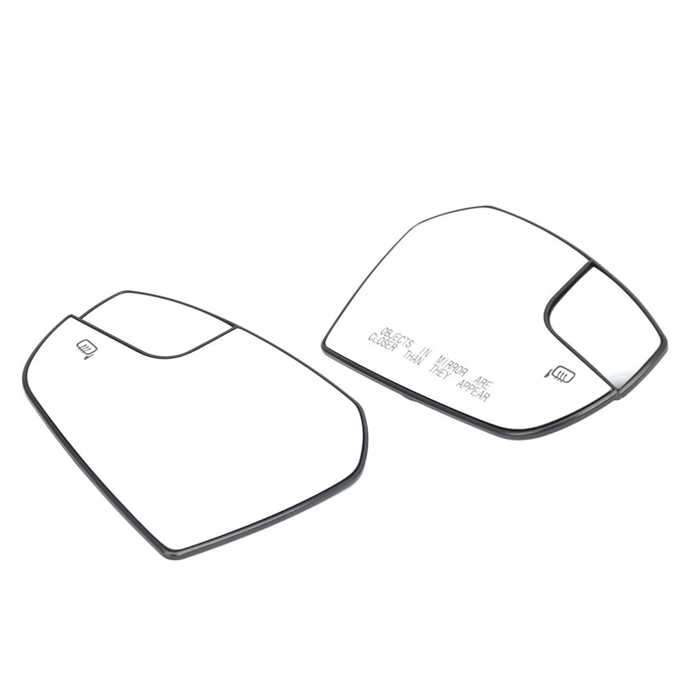 1 Pair Side Mirror Glass Heated Mirror Glass For Ford Escape 2017-2019