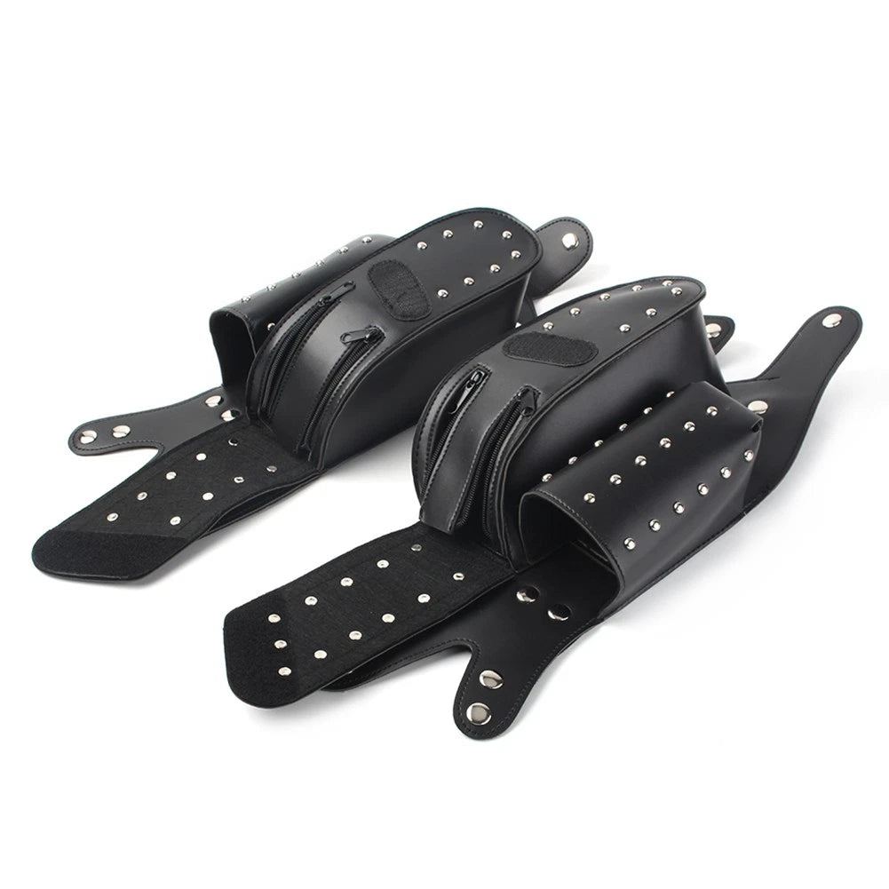 Engine Bar Saddlebag Guard Bag Water Bottle Holder For Harley Touring FLHT FLHR