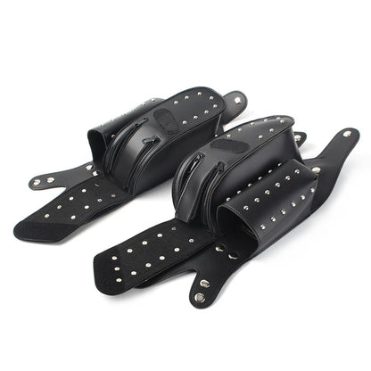 Engine Bar Saddlebag Guard Bag Water Bottle Holder For Harley Touring FLHT FLHR