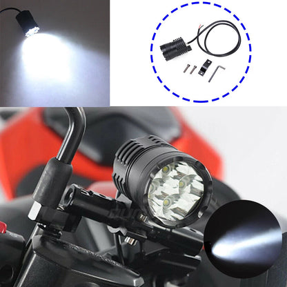 Motorcycle Headlight Spot Light Fog Lamp Waterproof 4LED White