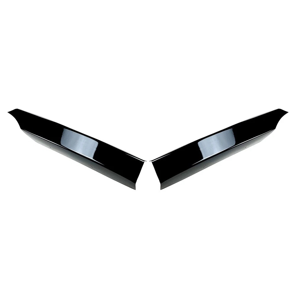 Front Bumper Side Spoiler Lip Gloss Black For BMW 1 Series E82 E88 M-Tech 08-13
