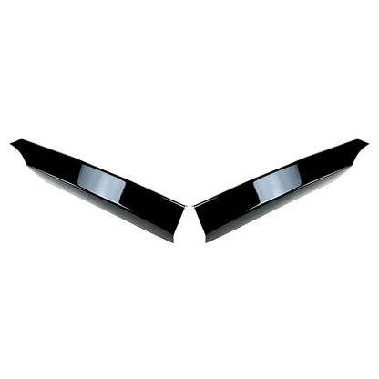 Front Bumper Side Spoiler Lip Gloss Black For BMW 1 Series E82 E88 M-Tech 08-13