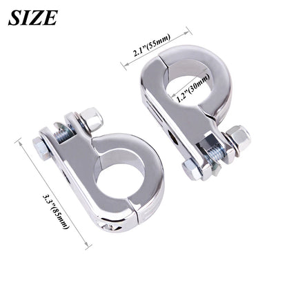 1.25" Foot Pegs Footrest Mount Kits For Harley Sportster Dyna Highway Bar Chrome