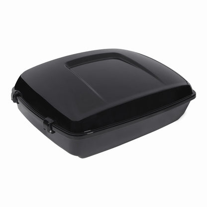 Black Chopped Trunk Pad Top Rack Fit For Harley Road Glide 2014-25