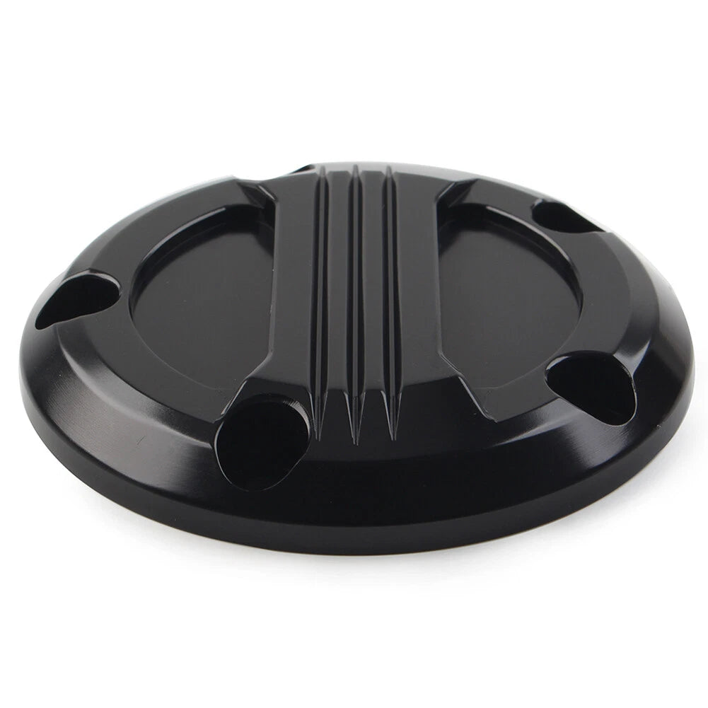 Fit Harley Twin Cam 99-17 Touring Electra Glide 5 Holes Timing Point Cover Black