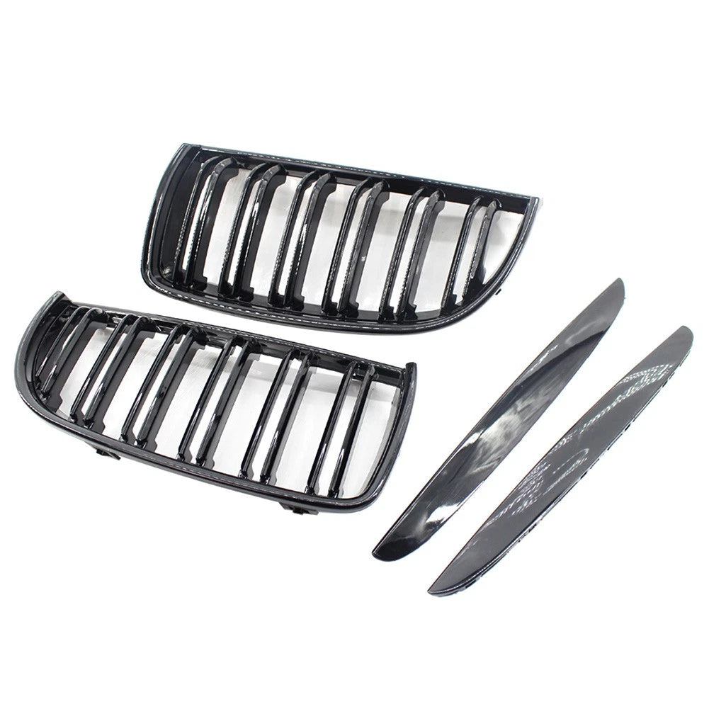 Dual Slat Front Kidney Grille For BMW 3-Series E90 2005-2008 For E91 Wagon 06-08
