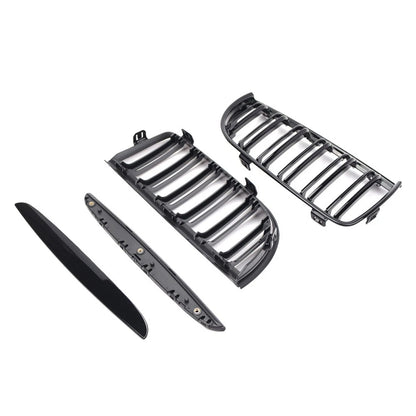 Dual Slat Front Kidney Grille For BMW 3-Series E90 2005-2008 For E91 Wagon 06-08
