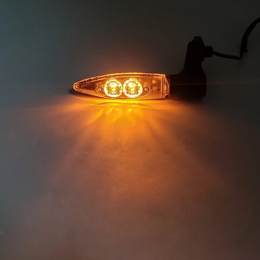 2x Amber LED  Rear Turning Signal Blinker Light for BMW F800 GS/R/S R1200 clear