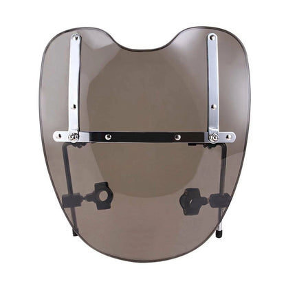 Smoke Motorcycle Windshield Windscreen for Harley Yamaha Large 1" 7/8" Handlebar