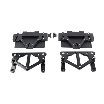 BLK Motor Saddlebag Guard Rails Bracket Quick Release Lockable Mount For Harley