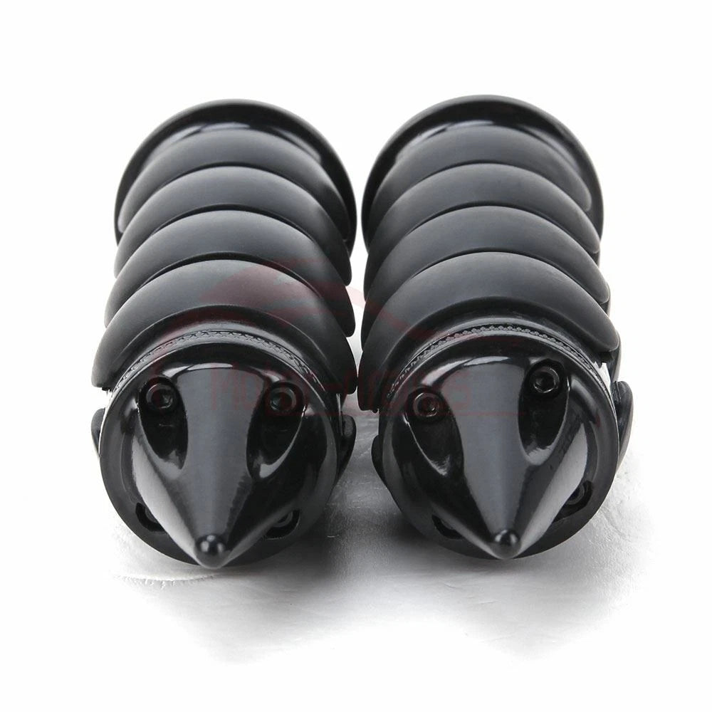 1" Black Handle Bar Hand Grips Fit for Harley Touring Sportster XL883 1200 Dyna