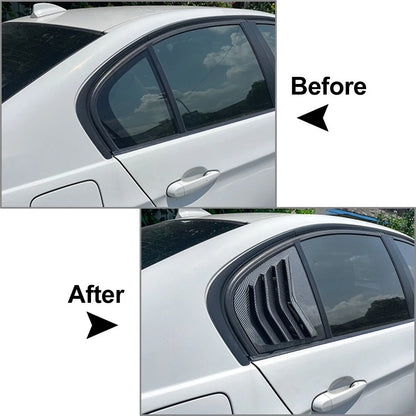 Rear Window Side Vent Shutter Louver Cover For BMW 3 Series E90 Sedan 2005-2013