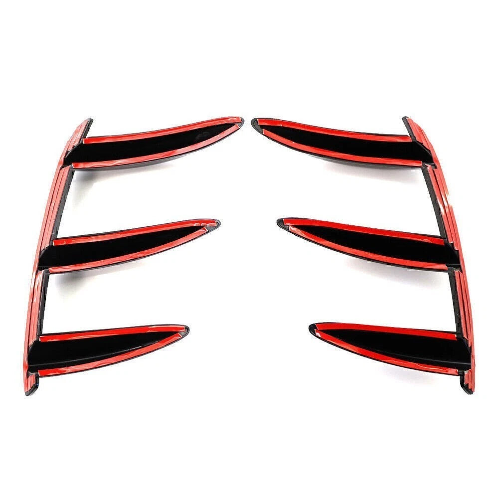 BLK Rear Bumper Spoiler Canard Air Vent For Mercedes Benz W176 A200 A250 A45