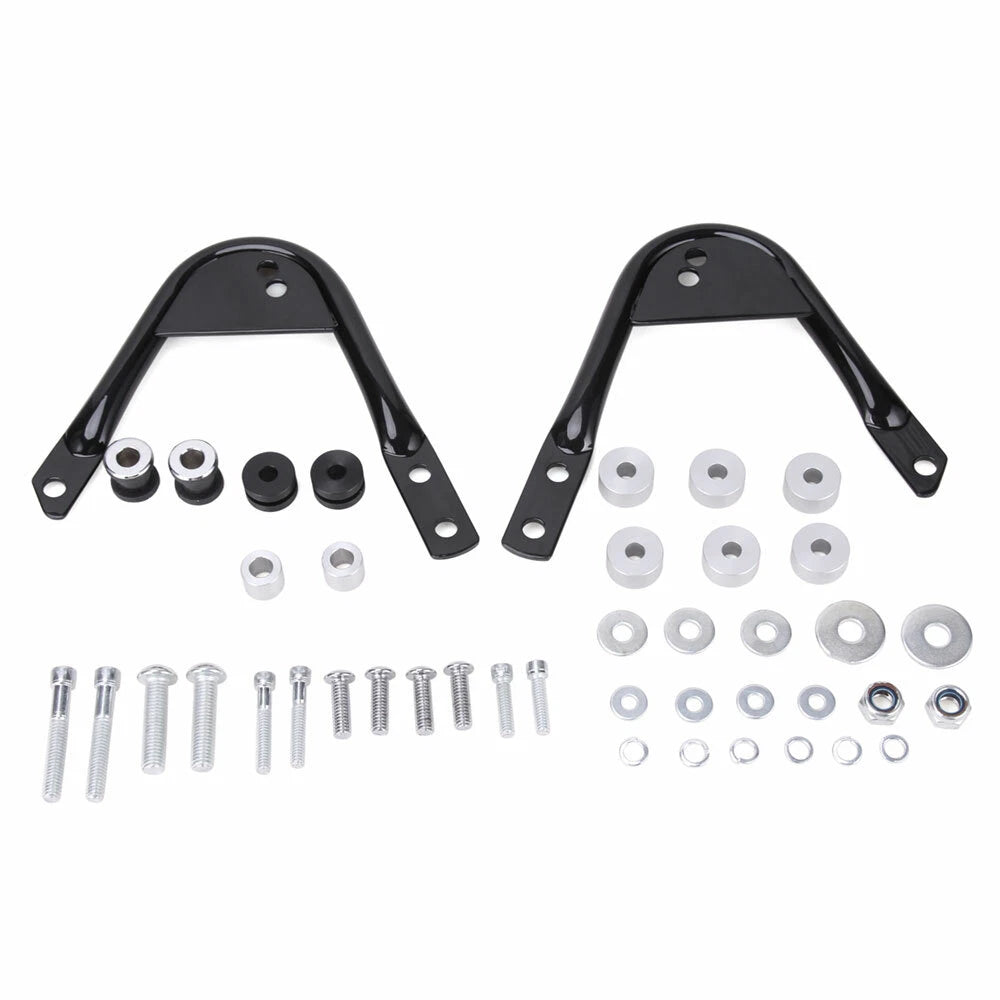 For 97-08 Harley Touring FLH Quick Release Sissy Bar+Tour Pack Rack Docking Kits