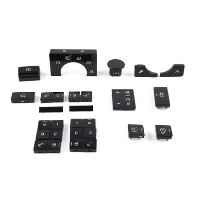 For Land Rover 2013-2017 Window Lift Switch Button Terrain Mode Button Cover Set