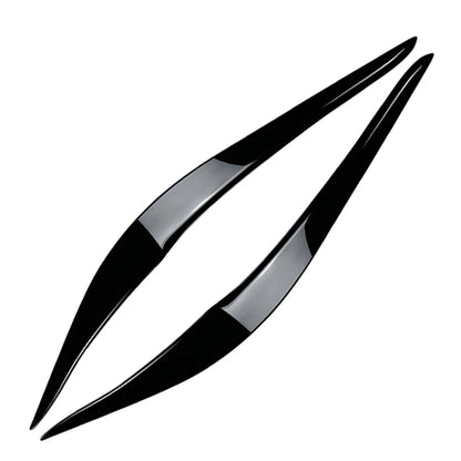 Headlights Eyebrow Cover Trim For BMW 2 Series F22 F23 F87 M2 2 Door 14-21 Black