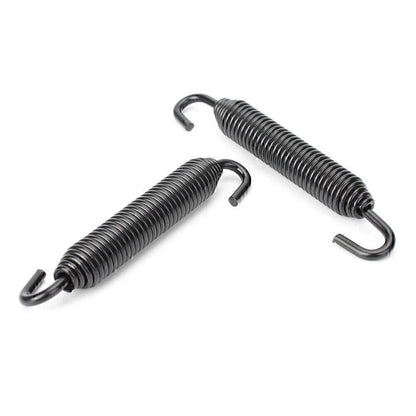 Universal Long Stainless Header Exhaust Springs Motorcycle Black US