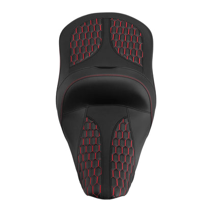 Black Red Rider Passenger Seat Fit For Indian Chieftain 14-25 Dark Horse 16-25
