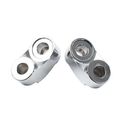 Chrome 39MM 49MM Front Turn Signal Mount Bracket Relocation Kit For Harley Dyna
