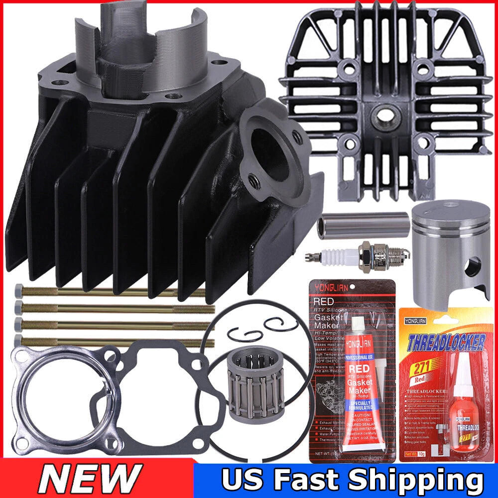 For 1983-2006 Yamaha PW80 PW 80 Cylinder Gasket Piston Ring Top End Rebuild Kit