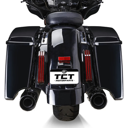 4" Extended Hard Saddlebags &Rear Fender Fit For Harley Touring Glide 2014-24 23