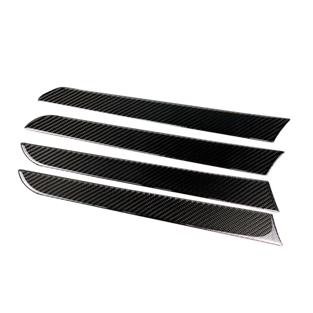Interior Door Panel Cover Trim Sticker Carbon Fiber For Audi A4 B8 2009-16 4PCs