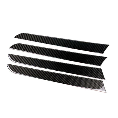 Interior Door Panel Cover Trim Sticker Carbon Fiber For Audi A4 B8 2009-16 4PCs